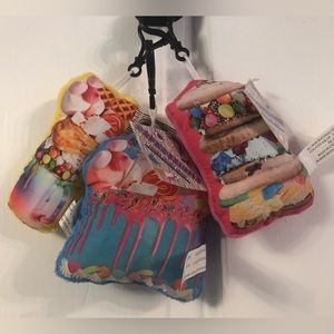 Bundle of three dessert themed backpack clips!